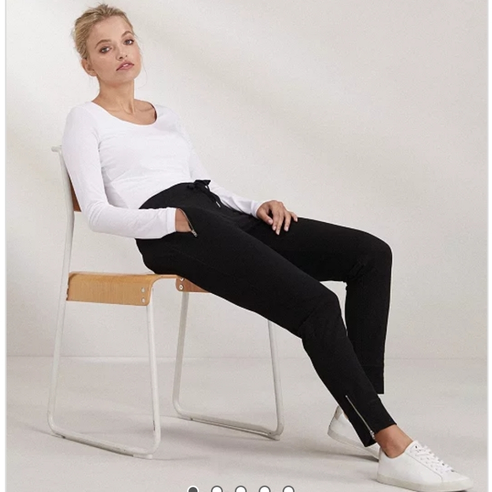 Express Stylist Black Ankle Zip Work Career Pants Size 4